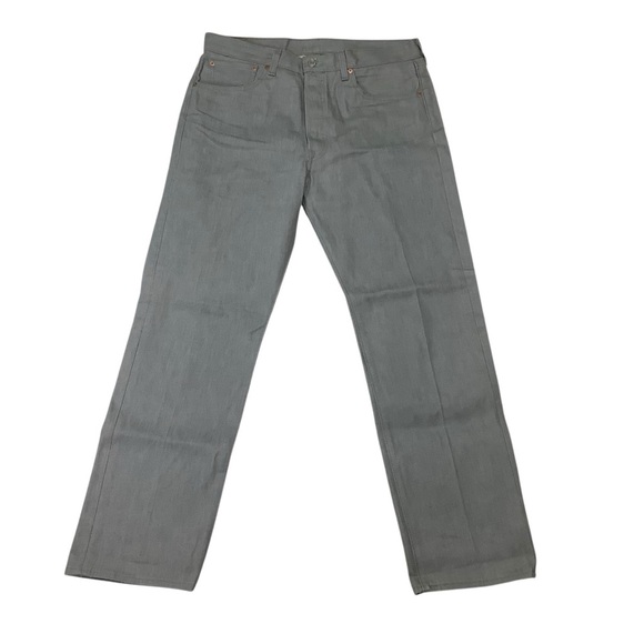 Levi’s 501 Original Button Fly Sz 35W 32L Grey - Picture 1 of 9
